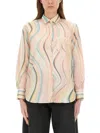 Ps By Paul Smith Ps Paul Smith "faded Swirl" Print Shirt In Multicolour