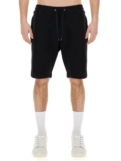 Ps By Paul Smith Ps Paul Smith Fleece Bermuda Shorts In Black
