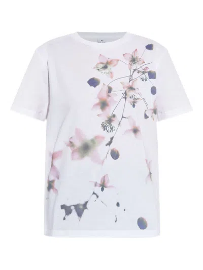 PS BY PAUL SMITH PS PAUL SMITH FLORA SPRAY COTTON T-SHIRT
