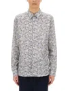 Ps By Paul Smith Ps Paul Smith Printed Shirt In Blue