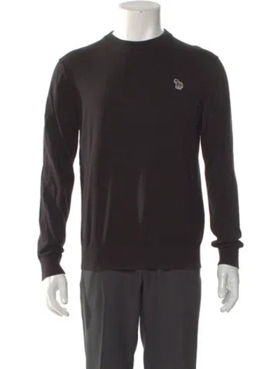Pre-owned Ps By Paul Smith Ps Paul Smith Graphic Print Crew Neck Pullover In Black