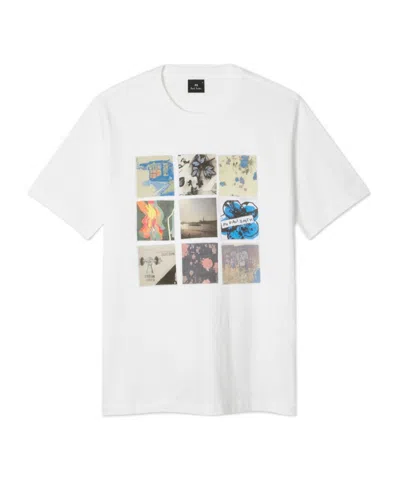 Ps By Paul Smith Ps Paul Smith Graphic Printed Crewneck T-shirt In White