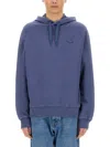Ps By Paul Smith Ps Paul Smith Happy Hoodie In Blue
