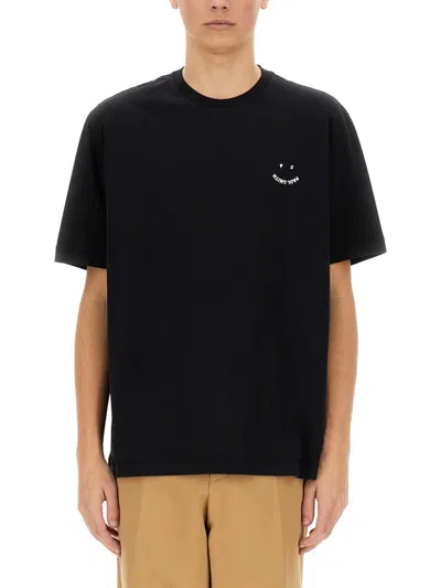 Ps By Paul Smith Ps Paul Smith Happy T-shirt In Black