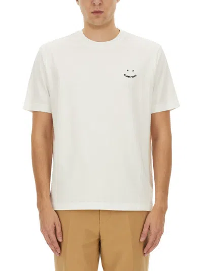 Ps By Paul Smith Ps Paul Smith Happy T-shirt In White
