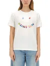 Ps By Paul Smith Ps Paul Smith Happy T-shirt In White