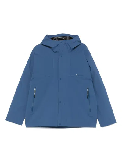 Ps By Paul Smith Ps Paul Smith Hooded Blouson Jacket In Blue