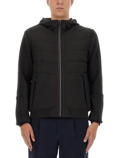 Ps By Paul Smith Ps Paul Smith Hooded Jacket In Black