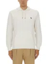 Ps By Paul Smith Ps Paul Smith Zebra Patch Hoodie In White