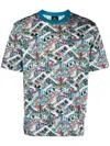 PS BY PAUL SMITH PS PAUL SMITH JACK'S WORLD PRINT COTTON T-SHIRT