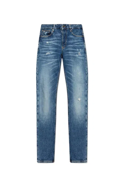Ps By Paul Smith Ps Paul Smith Jeans With Tapered Legs In Clear Blue
