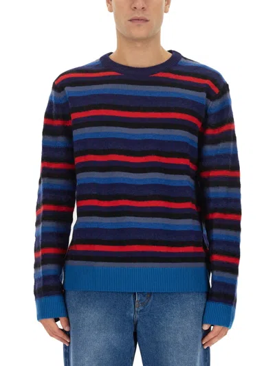 Ps By Paul Smith Ps Paul Smith Jersey With Stripe Pattern In Multi