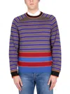 PS BY PAUL SMITH PS PAUL SMITH JERSEY WITH STRIPE PATTERN