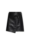 Ps By Paul Smith Ps Paul Smith Wrap Tie Detail Mini Skirt In Black