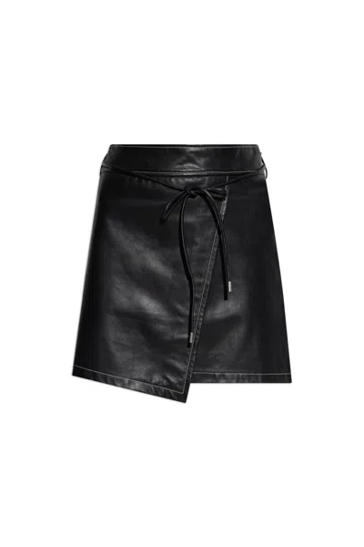 PS BY PAUL SMITH PS PAUL SMITH LEATHER SKIRT