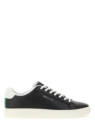 Ps By Paul Smith Ps Paul Smith Leather Sneakers In Black
