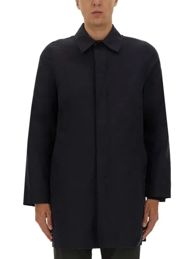Ps By Paul Smith Ps Paul Smith Long-sleeved Slit Detailed Jacket In Blue