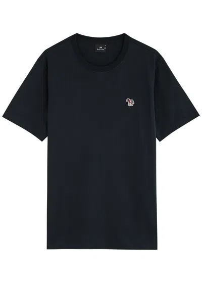 Ps By Paul Smith Ps Paul Smith Logo-appliquéd Cotton T-shirt In Navy