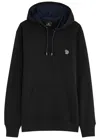 Ps By Paul Smith Ps Paul Smith Logo-appliquéd Hooded Cotton Sweatshirt In Black