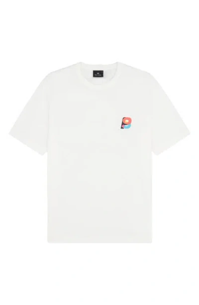 Ps By Paul Smith Ps Paul Smith Logo Organic Cotton Graphic T-shirt In White