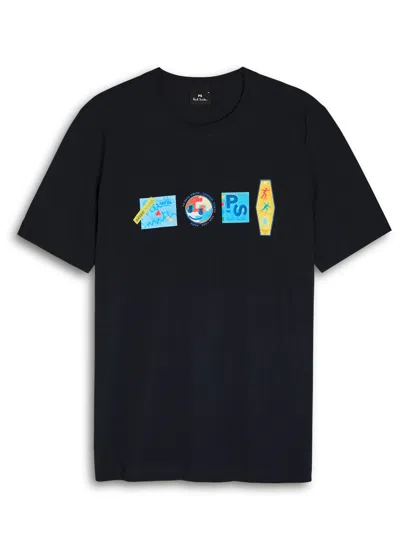 PS BY PAUL SMITH PS PAUL SMITH LOGO-PRINT COTTON T-SHIRT