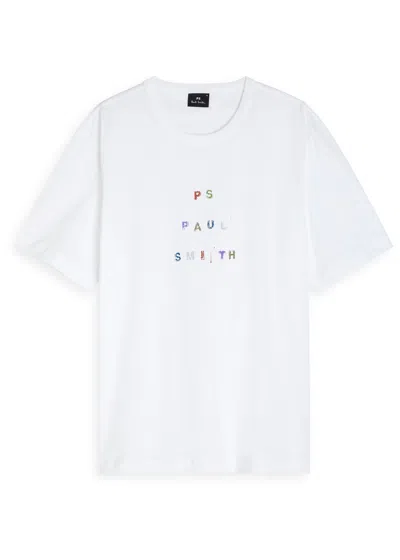 PS BY PAUL SMITH PS PAUL SMITH LOGO-PRINT COTTON T-SHIRT
