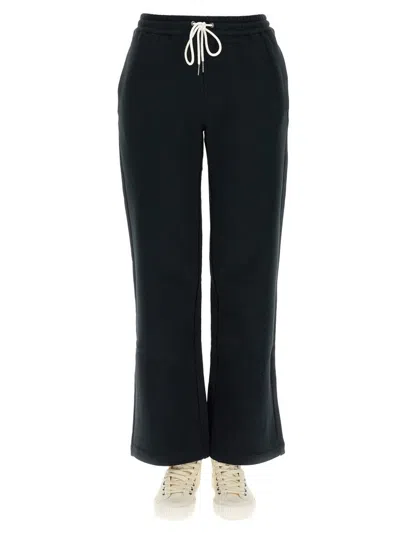 Ps By Paul Smith Ps Paul Smith Logo Print Drawstring Jogging Pants In Black