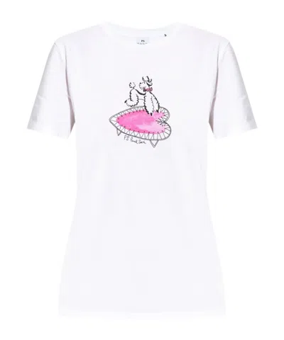 Ps By Paul Smith Ps Paul Smith Logo Printed Crewneck T-shirt
