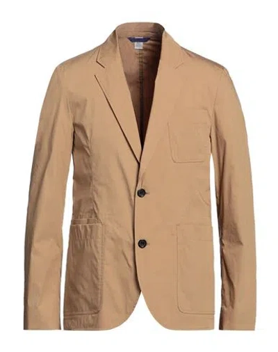 Ps By Paul Smith Ps Paul Smith Man Blazer Camel Size L Cotton, Nylon, Elastane In Beige