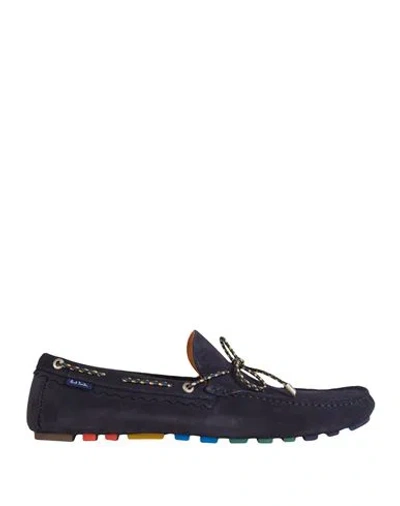 Ps By Paul Smith Ps Paul Smith Man Loafers Navy Size 9 Bovine Leather In Navy Blue