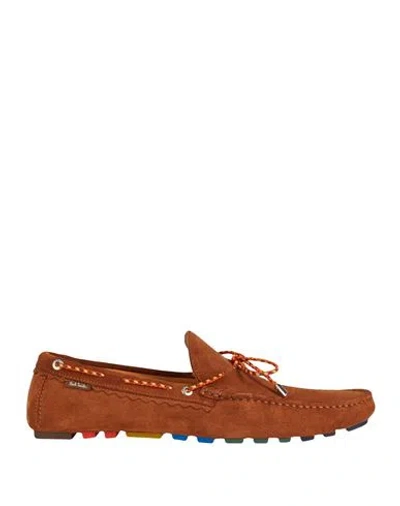 Ps By Paul Smith Ps Paul Smith Man Loafers Tan Size 11 Bovine Leather In Brown