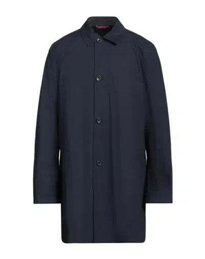 Ps By Paul Smith Ps Paul Smith Man Overcoat & Trench Coat Navy Size Xl Cotton