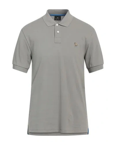 Ps By Paul Smith Ps Paul Smith Man Polo Shirt Grey Size M Cotton