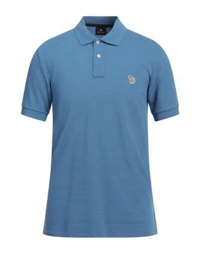 Ps By Paul Smith Ps Paul Smith Man Polo Shirt Light Blue Size S Cotton