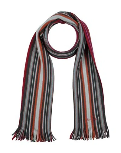 Ps By Paul Smith Ps Paul Smith Man Scarf Burgundy Size - Wool In Multi