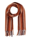 Ps By Paul Smith Ps Paul Smith Man Scarf Rust Size - Acrylic, Polyester, Wool, Polyamide In Red