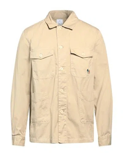 Ps By Paul Smith Ps Paul Smith Man Shirt Beige Size M Cotton