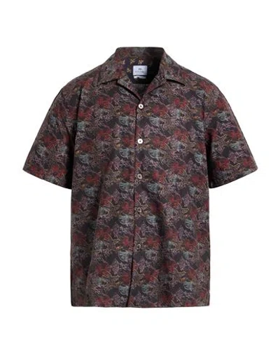 Ps By Paul Smith Ps Paul Smith Man Shirt Black Size L Organic Cotton In Multi