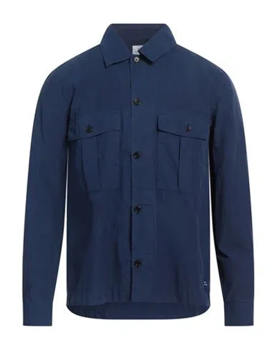 Ps By Paul Smith Ps Paul Smith Man Shirt Blue Size Xl Cotton