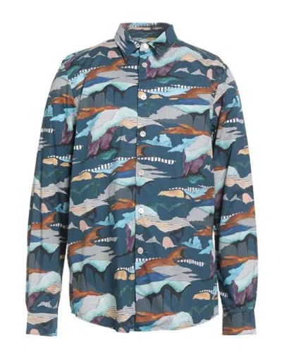 Ps By Paul Smith Ps Paul Smith Man Shirt Deep Teal Size L Organic Cotton In Green