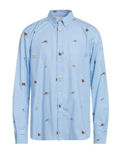 Ps By Paul Smith Ps Paul Smith Man Shirt Light Blue Size L Organic Cotton
