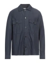 Ps By Paul Smith Ps Paul Smith Man Shirt Navy Size Xl Cotton, Polyamide In Blue