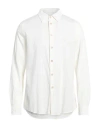 Ps By Paul Smith Ps Paul Smith Man Shirt White Size L Cotton, Elastane In White