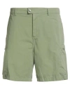 Ps By Paul Smith Ps Paul Smith Man Shorts & Bermuda Shorts Sage Green Size 33 Cotton, Lyocell In Green