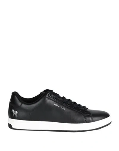 PS BY PAUL SMITH PS PAUL SMITH MAN SNEAKERS BLACK SIZE 9 COW LEATHER