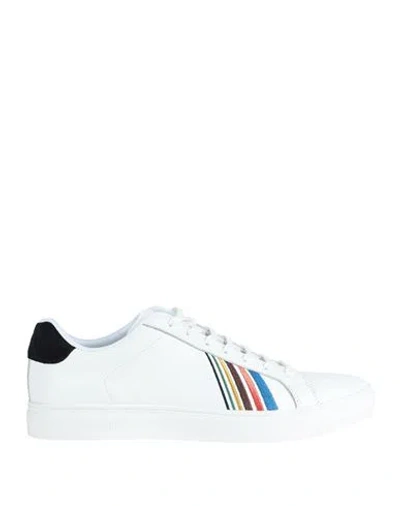 PS BY PAUL SMITH PS PAUL SMITH MAN SNEAKERS WHITE SIZE 8 BOVINE LEATHER