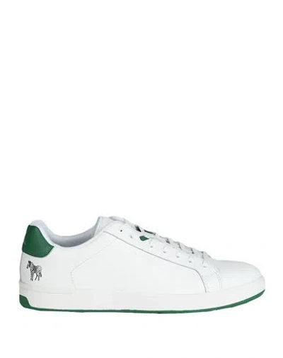 PS BY PAUL SMITH PS PAUL SMITH MAN SNEAKERS WHITE SIZE 9 COW LEATHER