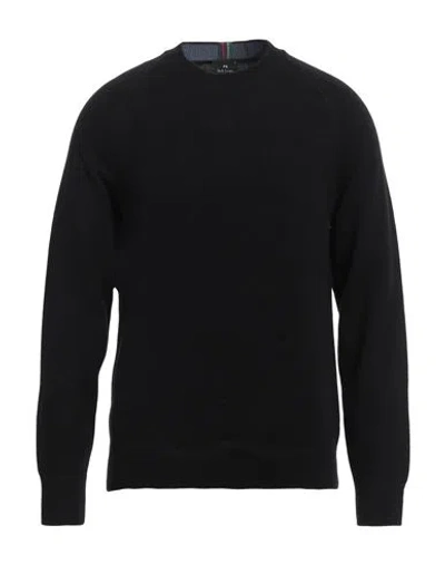 Ps By Paul Smith Ps Paul Smith Man Sweater Black Size M Merino Wool In Black