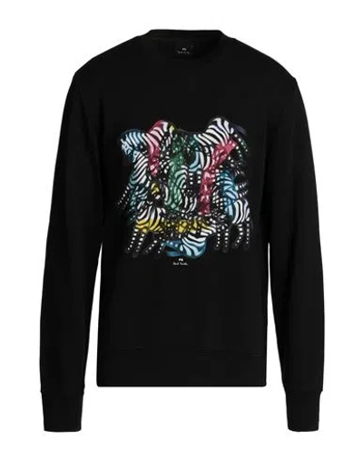 Ps By Paul Smith Ps Paul Smith Man Sweatshirt Black Size Xl Organic Cotton