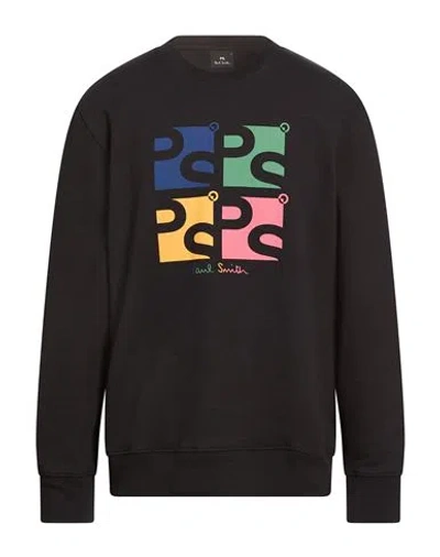Ps By Paul Smith Ps Paul Smith Man Sweatshirt Black Size Xxl Cotton, Linen